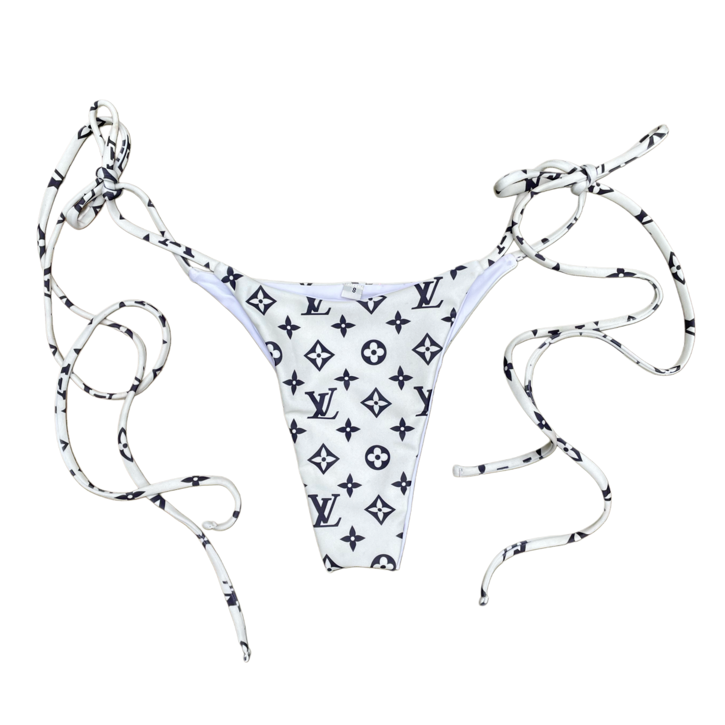 LV CREAM BIKINI BOTTOM