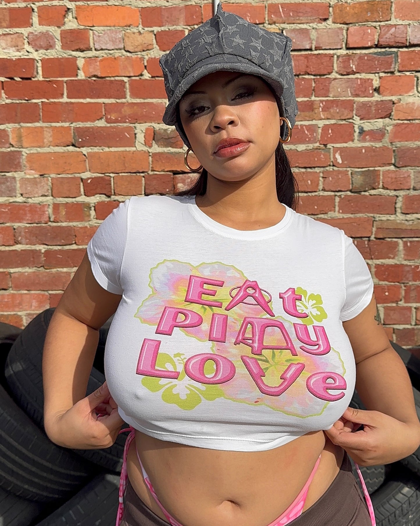 BABY TEE - EAT PLAY LOVE ‘PINK’