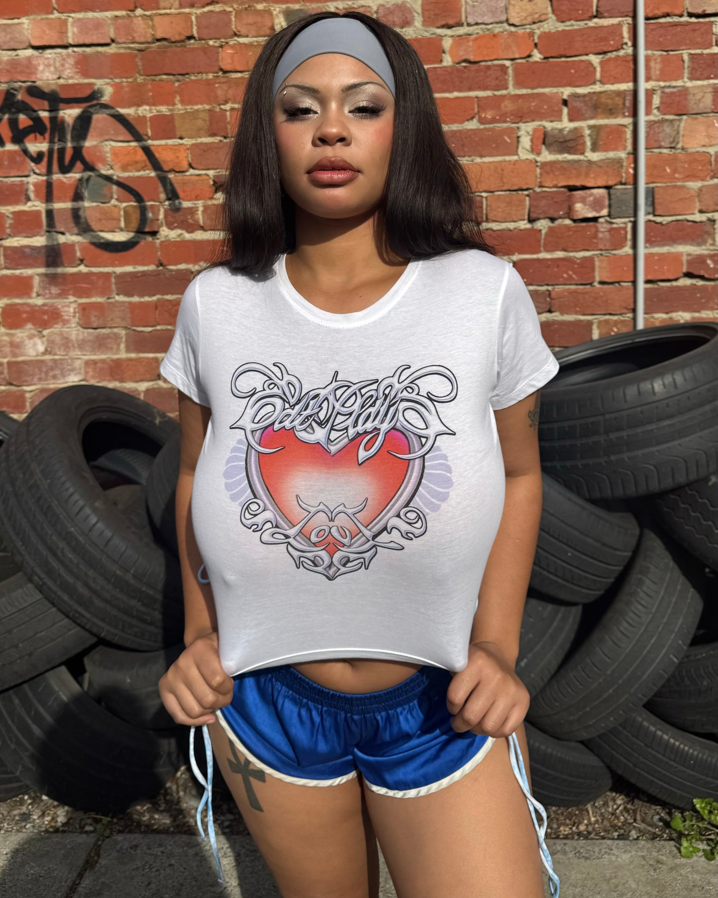 BABY TEE - EAT PLAY LOVE ‘CURSED HEART’’