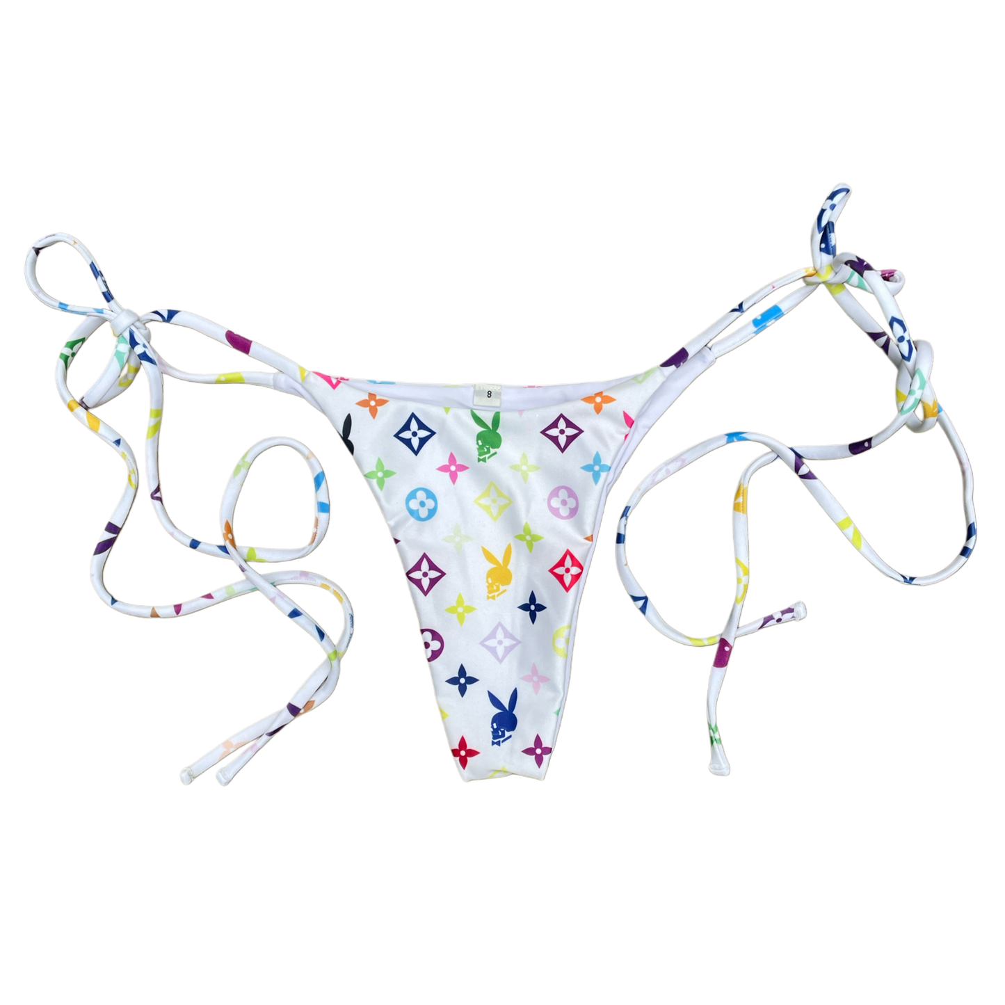 OG COCAINE SLIM WHT BIKINI BOTTOM