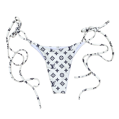 LV CREAM BIKINI BOTTOM