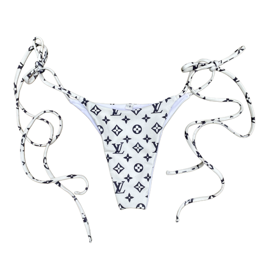 LV CREAM BIKINI BOTTOM