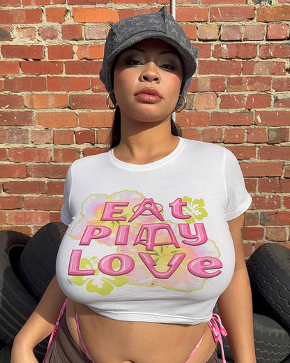 BABY TEE - EAT PLAY LOVE ‘PINK’