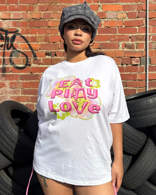 BAGGY TEE - EAT PLAY LOVE ‘PINK’