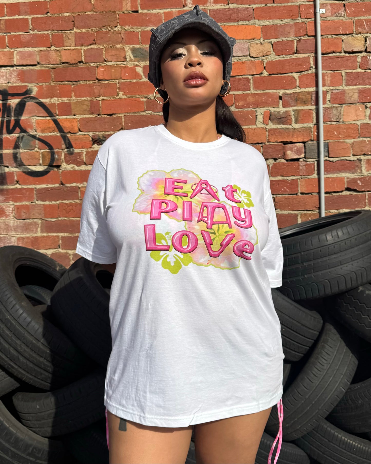 BAGGY TEE - EAT PLAY LOVE ‘PINK’