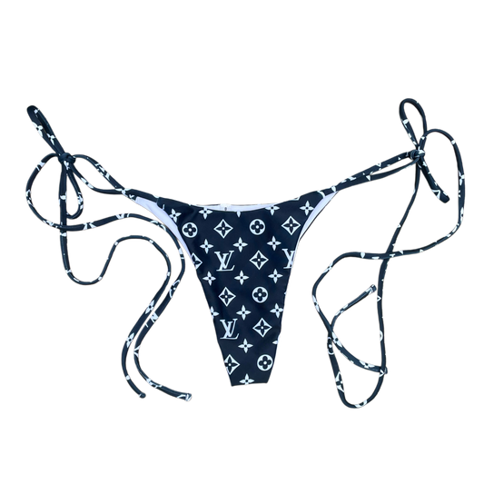 LV BLACK BIKINI BOTTOM