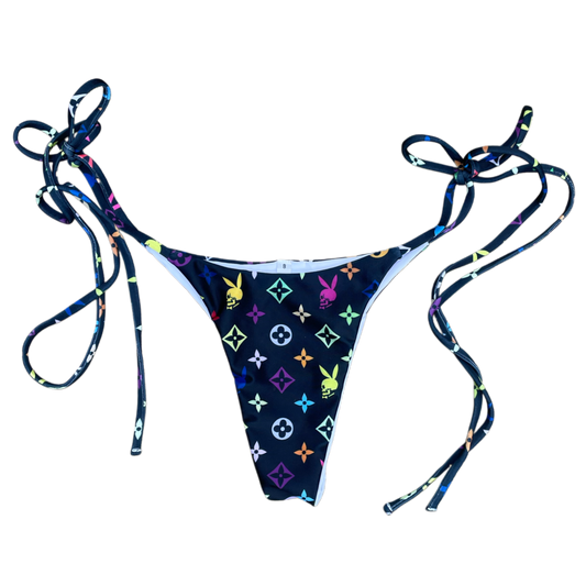 OG COCAINE SLIM BLK BIKINI BOTTOM